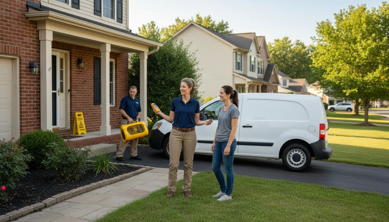 Residential water damage restoration in Roll, AZ